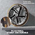 Miniatyrbilde 5 av 5: 2 stk. Scooterhjul 200 mm PU Materiale Hjul Tykkelse 30 mm ABEC-7 Lager Scooter Tilbehør, transparent Svart[D]