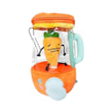Miniatyrbilde 1 av 5: Morsom snor-roterende plusj-leketøy, 6 tommer gulrotblender plusj Carrot doll