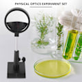 Miniatyrbild 4 av 4: Fysikaliskt optik experiment set Konvex lins Konkav lins Triangulärt prisma Planspegel Konvex spegel[D] Black