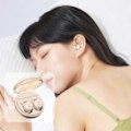 Miniatyrbillede 5 af 5: Søvnørepropper Trådløse Bluetooth Headset Bluetooth 5.3 Mini In-Ear Dobbelt Mikrofon Bærbar Øretelefoner Til Søvn Pink