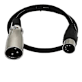 Pikkukuva 2 / 3: DIN 5-nastainen XLR XLR:ään ja naarasäänijohto MIDI XLR-sovitinkaapeli 0,5 m 1,5 m 5 jalkaa