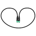 Miniatyrbilde 4 av 5: Elektrisk sykkel Ebike 5 Pin Hann til Hann Display Forlengelse for Mid Motor BBS01/BBS02/[D] black