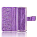 Miniatyrbilde 2 av 5: For Nokia 105 4G (2023) Diamanttekstur PU Lær Lommebok Telefonveske Beskyttende Stativdeksel [D]