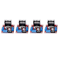 Miniatyrbilde 2 av 5: 4 stk L298n Motor Driver Controller Board Modul DC Dobbel H-bro For Smart Car Power R3