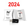 Miniatyrbillede 5 af 5: 2024 R4 Kort R4 SDHC Adapter Flashkort Med USB Adapter til 2DS XL/LL DSL Spilkort Brændingskort C[D] White