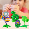 Miniatyrbilde 5 av 5: Actionfigur Søt Zombie Chomper Peashooter Melon-pult Modell Brannleketøy Ornament Plants Vs. Zombies Metamorf Triade Mecha Modell C
