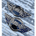Miniatyrbillede 4 af 4: 2x Mini R50 R56 R57 R58 R59 Glans Metal Hætte/bagklap Badges