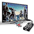 Pikkukuva 5 / 5: Komponentti-HDMI-muunnin, tukee 1080p, YPbPr-HDMI-sovitin, R/L-HDMI, 5RCA-HDMI