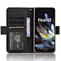Pikkukuva 3 / 5: Oppo Find N3 5G / OnePlus Open - PU-nahkainen suojakotelo korttipaikoilla ja telineellä