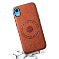 Pikkukuva 2 / 5: DENIOR iPhone XR -kotelo PU-nahkainen puhelimen takakuori, yhteensopiva MagSafe[D]:n kanssa Brown