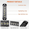 Miniatyrbild 3 av 5: 24 LED Strobe-billampa Trådlös Nödflimmerlampa LED 12V Trailer Lastbil Strobos Polisvarningslampa Autodiodlampa Blue