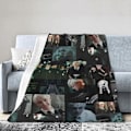 Miniatyrbillede 1 af 5: Tom Draco Felton Malfoy Tæppe, Ultra Blødt Letvægts Flannel Fleece Kastetæppe Til Sofa Seng[D] 50x40in 125x100cm