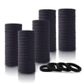 Svarta hårband med hög elasticitet, nylonhårband för kvinnor och flickor, 100-pack[D]