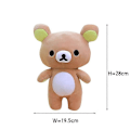 Miniatyrbild 1 av 5: Ny Strawberry Rilakkuma Plyschleksak Söt Mjuk Teddybjörn Fylld Dock Cartoon Vit Brun Par Vänner Födelsedagspresent till Barn