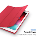 Miniatyrbillede 5 af 5: DUX DUCIS OSOM SERIES Tre-foldet Vandret Flip Læderetui med Pen Slots til iPad Pro 10,5 tommer / Air 3 2019 Red