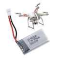 Pikkukuva 4 / 5: 3.7V 550mAh 20C Lipo Akku 802035 Litiumakku Hubsan X4 H107 H107L H107D MJXRC F47 DFD F180 RC Drone Korjaukseen[D]