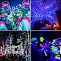 Miniatyrbild 3 av 5: 2 st 100W UV LED-strålkastare Svartljus IP65 Vattentät, Ultraviolett LED-lampa, Effektljus för Akvarium, Fest, Neonmålning, Fluorescerande Poster