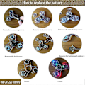 Miniatyrbillede 4 af 5: Krystal Luminous LED Lys Fidget Spinner Hånd Top Spinners Gløder i Mørke EDC Stressaflastende Legetøj Gyroskop