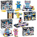 Miniatyrbillede 2 af 4: 4 i 1 Sæt Poppy Play Time Minifigurer Legetøj Huggy Wuggy Byggeklodser