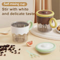 Miniatyrbilde 3 av 5: Selvrørende Kaffekopp Elektrisk Mikserkopp 400ml USB Oppladbar Automatisk Blandingsglass Tumbler med Lokk og Håndtak for Hjemmekontor Reise [D] Coffee
