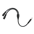 Miniatyrbilde 4 av 5: 5,5/2,1MM 12V DC Strømkabel Splitter 1 Hann til 2 Hunn Kontakter CCTV DC Splitter 1 Hann til 2 Hunn Splitterkabel (0,3M)