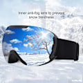 Miniatyrbillede 5 af 5: Vinter Udendørs Ski Snowboard Goggles UV Beskyttelse Briller Øjenbryn Red