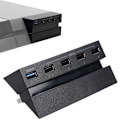 Miniatyrbillede 1 af 5: 5 Ports USB Hub til PS4 Højhastighedsoplader Controller Splitter Udvidelsesadapter