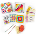 Miniatyrbild 1 av 4: Granny Square-kortlek, 50 Mix & Match-mönsterkort, Stickset för Vuxna, Granny Square-kortlek Virkning