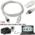 Miniatyrbilde 1 av 5: For Mini DV MiniDV USB datakabel FireWire IEEE 1394 HDV videokamera for redigering på PC[HSfF]