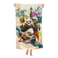 Miniatyrbilde 1 av 5: v839 Kung Fu Panda Strandhåndklær Hurtigtørkende Mikrofiber Myk og Absorberende Badehåndkle Utendørs Reise Overdimensjonert Strandhåndkle for Voksne Barn FFjj839