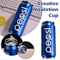 Miniatyrbild 2 av 5: Pepsi Sprite 450ml Termosmugg i Plåt, Vakuumförseglad Mugg, Mugg med Sugrör, Vattenflaska för Utomhussporter[D]