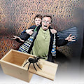 Miniatyrbild 4 av 5: Original Spider Scare Prank Box, Handgjord Rolig Skämtlåda Leksak, Rolig Träskräcklåda, Praktisk Leksaksprank för Barn Vuxna