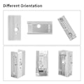 Miniatyrbilde 5 av 5: 5 stk Kjøleblokk for Sprite Ekstruder 3D-skrivertilbehør for Ender3 S1 Plus Pro/CR10 Smart Pro Silver