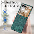 Miniatyrbilde 5 av 5: Lærveske for Motorola Razr 50 Green
