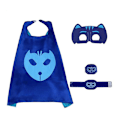 Miniatyrbillede 1 af 2: 4 stk./sæt PJMasks Kappe Kappe Ugle Ette Kat Dreng Gecko Cosplay Action Legetøj til Børn Gave [kk] Blue
