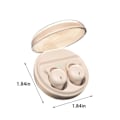 Miniatyrbillede 3 af 5: Søvnørepropper Trådløse Bluetooth Headset Bluetooth 5.3 Mini In-Ear Dobbelt Mikrofon Bærbar Øretelefoner Til Søvn Pink