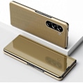 Miniatyrbilde 2 av 5: Etui til Samsung Galaxy Z Fold 6, Luksuriøst Speil-Utseende Klar Glitter Lær Klaff Etui med Stativ for Samsung Galaxy Z Fold 6 Gold For Galaxy Z Fold 6