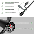 Miniatyrbilde 3 av 4: USB-mikrofonkabel for Blue Yeti, 2m Yeti mikrofon strømledning USB A hann til mini dataoverføringskabelledning for Blue Yeti USB-mikrofon, Blue Snowball iC