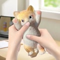 Miniatyrbilde 5 av 5: Catss Hands Up Catss Kneading Stressavlastende Leke Jente Plysj Leke Simulering Catss Kneading GAO251267
