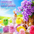 Miniatyrbild 3 av 5: Mini Påskkycklingar, 36-pack Färgglada Påsk Chenille Kycklingar Set, Realistiska Underhållningskycklingar, Söta Påskkycklingar, Påskäggsjakt Kycklingar, Påsk style1771