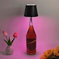 Miniatyrbild 4 av 5: Trådlös flasklampa, Touch 3 Färgs Dimbar LED Vinflasklampa för Partybarer[D] Black