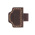 Miniatyrbillede 1 af 5: Magnetisk penholder i læder til notesbog elastiske penringeholder notesbog penholder til journal notesblok mørkegrøn[D] Coffee color