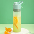 Pikkukuva 5 / 5: 650 ml Gradient Matte Spray Kätevä Vesipullo Kannettava Suuri Urheilukuppi Ulkoiluun [D] Grey 650ml