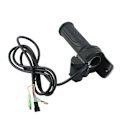 Miniatyrbilde 4 av 5: 36V Elektrisk Sykkel Scooter Hastighetsgasshåndtak LCD-skjerm med Bryter EBike Twist Gasshåndtak Akselerator Styregrep[D] Black