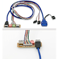 Miniatyrbillede 4 af 5: USB 2.0+ 3.0 Port Kabinet PC Computer Kabinet Lyd Frontpanel Udskiftningskabel 70cm