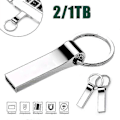 Miniatyrbillede 1 af 5: USB 2TB Flashdrev Metal USB Flash Disk Pendrive Flashhukommelse Stick USB3.0 Xm1 Silver 1TB