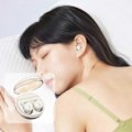 Miniatyrbilde 5 av 5: Søvnørepropper Trådløst Bluetooth-hodetelefonsett Bluetooth 5.3 Mini In-Ear Dobbel Mikrofon Bærbare Øretelefoner For Søvn White