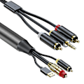 Miniatyrbild 1 av 5: Digital till Analog Ljudkonverteringskabel, Digital Spdif/optisk & Koaxial till Analog L/R RCA Ljudkabel för TV