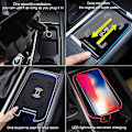 Miniatyrbilde 5 av 5: 15W Trådløs Bil Lader Ladingsplate Telefonholder for XC90 S90 XC60 VC60 S60 V90 black