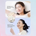 Miniatyrbilde 4 av 5: Søvnørepropper Trådløst Bluetooth-hodetelefonsett Bluetooth 5.3 Mini In-Ear Dobbel Mikrofon Bærbare Øretelefoner For Søvn White